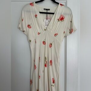 Zara NWT Floral Midi Dress